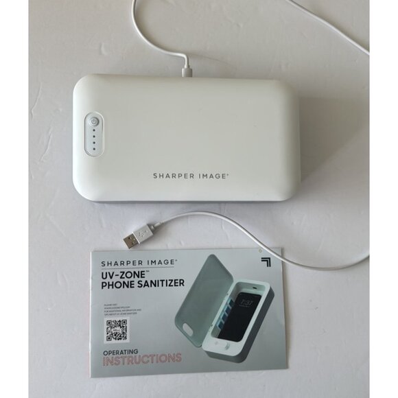 Sharper Image UV-Zone Phone Sanitizer White Box Missing - Picture 6 of 7